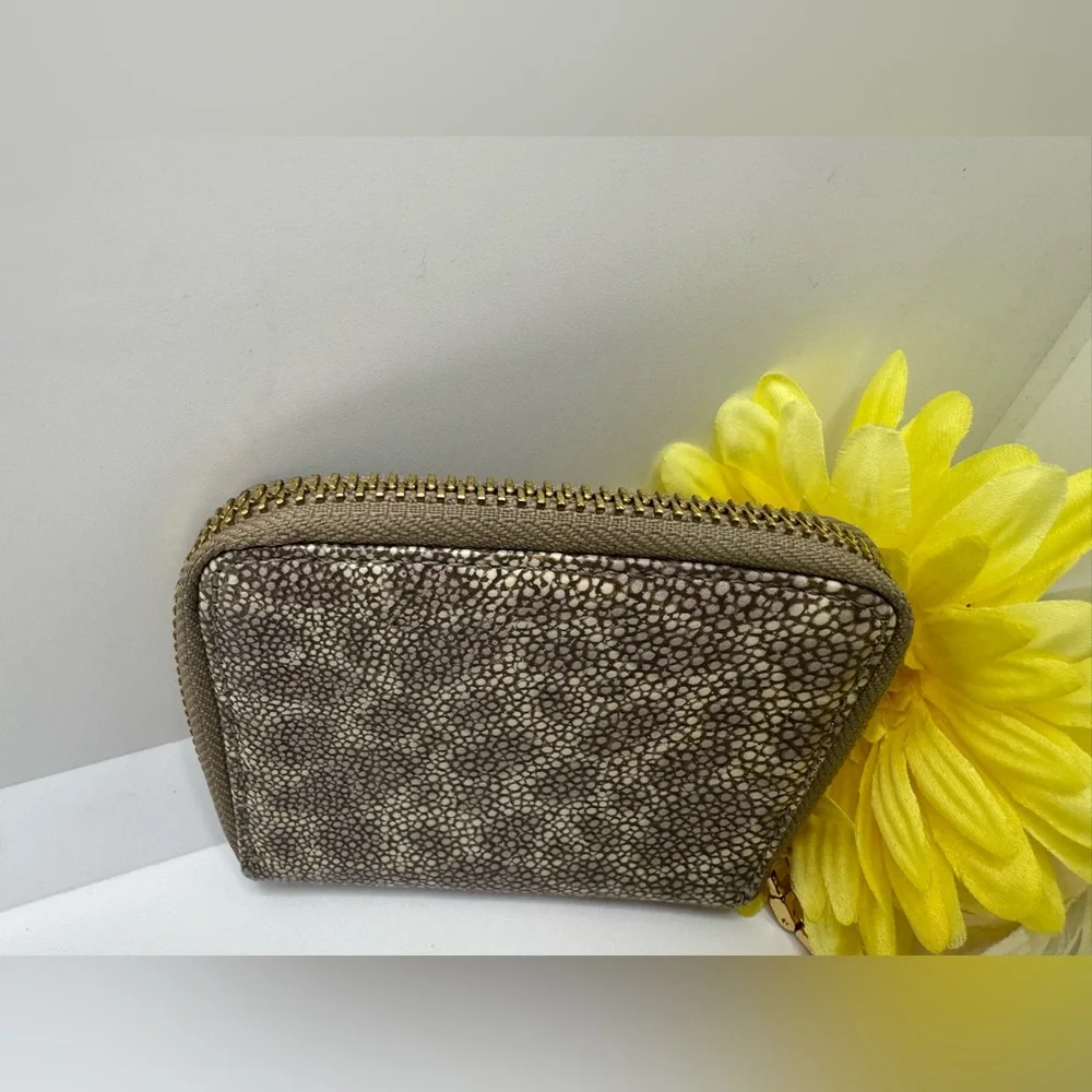 Vince Camuto Animal Print  Small Coin Purse Wallet  Compact